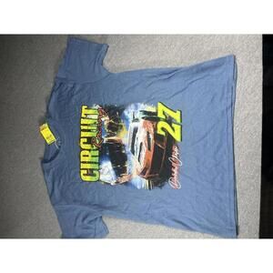 NWT Circuit Dreamchaser #27 Youth Small Racing NASCAR  Graphic T-Shirt in Blue